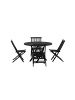 ebuy24 Schwarz 120 x 120 cm