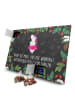Mr. & Mrs. Panda Advents-Teekalender Einhorn Ballerina mit Spruch in Kreidetafel