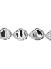 Steel_Art Gliederarmband Damen Clarice silberfarben poliert in silberfarben poliert