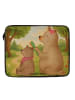 Mr. & Mrs. Panda Laptop Tasche Bär Kind Design ohne Spruch in Weiß