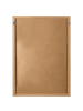 Beliani Wandobjekt BANTRY in Weiß/Braun - (W) 72 x (H) 103 x (L) 4 cm