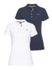 H.I.S. Poloshirt in navy-white
