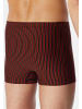 Schiesser Retro Short / Pant 95/5 Essentials in Schwarz / rot