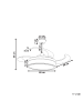 Beliani 2-tlg Deckenventilator mit Licht FREMONT in Weiß/Braun