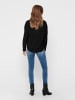 ONLY Dünner Strick Pullover Langarm Stretch Sweater Basic ONLCAVIAR in Schwarz