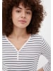Finn Flare Langarmshirt Streifen in white
