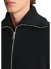 Marc O'Polo DENIM Strickjacke regular mit Kragen in Schwarz