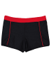 Aquarti Badehose in schwarz/rot