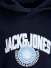 JACK & JONES Junior Hoodie Kapuzenpullover Logo-Print Jjcollegey in sky captain