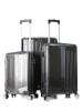 Cheffinger Koffer 3 tlg Trolley Set Kofferset Gepäck Polycarbonat in Schwarz