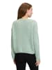 CARTOON Basic-Pullover mit Rundhalsausschnitt in Grey Green Melange