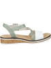 rieker Klassische Sandaletten, Komfort-Sandalen in weiss/mint