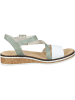 rieker Komfort-Sandalen, Klassische Sandaletten in weiss/mint