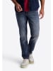 Timezone Jeans Gerade Regular Fit Reißverschluss Unifarben in Blau