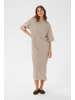 Soaked in Luxury Jerseykleid SLIngina Lockere Passform in White and Cappucino Stripe