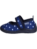 Playshoes Kinder Hausschuh "Hausschuh Herzchen" in Blau
