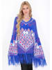 IZIA Women Poncho in offwhite multicolor