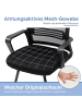 HOMCOM Besucherstuhl in Schwarz 58,5L x 57,5B x 93H cm