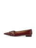 Bianco Ballerinas in Burgundy