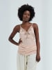 Seamless Basic Top Lace in Rosie Beige w. Rosie Beige