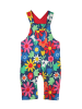 Toby Tiger Latzhose mit Blumen Print in bunt