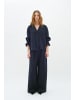 InWear Kurzarm-Bluse PegIW Lockere Passform in Marine Blue