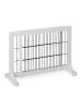 relaxdays Absperrgitter in Weiß - (B)70-108 x (H)56 x (T)32 cm