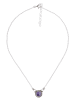 mantraroma 925er Silber - Collierketten (L) 43 cm mit Amethyst