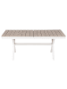 Beliani Esstisch FANES in Braun/Weiß - (W) 90 x (H) 76 x (L) 184 cm