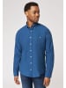 Roy Robson Langarmhemd Regular Fit mit Button Down Kragen in BLAU