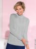 Sieh an! Stehkragenpullover in hellblau