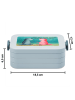 Mr. & Mrs. Panda MEPAL Bentobox Axolotl Liebe Design mit Spruch in Blau Pastell