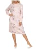 NORMANN Nachthemd langarm Kuschel interlock - 87463 in rosa