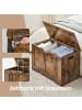 VASAGLE Sitzbank Helan-old in Braun - (B)76 x (H)48 x (T)40 cm