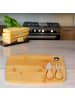 Cheffinger 3-teiliges Bambus-Käsebrett-Set – Perfekt zum Servieren & Genießen in Holz