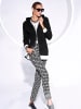 creation L Jersey-Jogpants in schwarz-weiß-gemustert