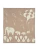 OrganicEra OrganicEra Bio-Trikotstrick-Babydecke, Elefant  (80 x 90 cm) in Beige