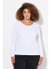 Ulla Popken Shirt in schneeweiß