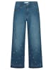 ANGELS  5-Pocket Jeans Jeans Linn Stitch Flower mit Blumenstickerei in mid blue used