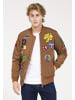 PLUS EIGHTEEN Herren Blouson Mit Patch-Details in Braun
