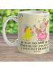 Mr. & Mrs. Panda Kindertasse Ostern Frühlingsgefühle mit Spruch in Blumig