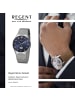 Regent Funkuhr Regent Funkuhren silber extra groß (ca. 39mm)