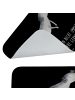 Mr. & Mrs. Panda Duschvorleger Axolotl Schwimmen mit Spruch in Schwarz