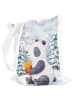 Mr. & Mrs. Panda Shopping Tasche Panda Winter Pommes Design ohne... in Weiß
