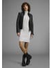 Laura Scott Strickkleid in white-grey-mealnge