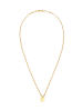 Elli Halskette 925 Sterling Silber Kreis, Plättchen in Gold