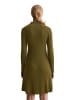 Marc O'Polo DENIM Polo-Strickkleid A-Shape in Dark Green Melange