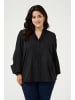 KAFFE curve Langarm-Bluse KCmai Regular fit in Black Deep