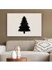 OnlyWow Leinwand Bilder Schwarz
