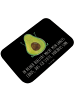 Mr. & Mrs. Panda Badteppich Avocado Glücklich mit Spruch in Schwarz